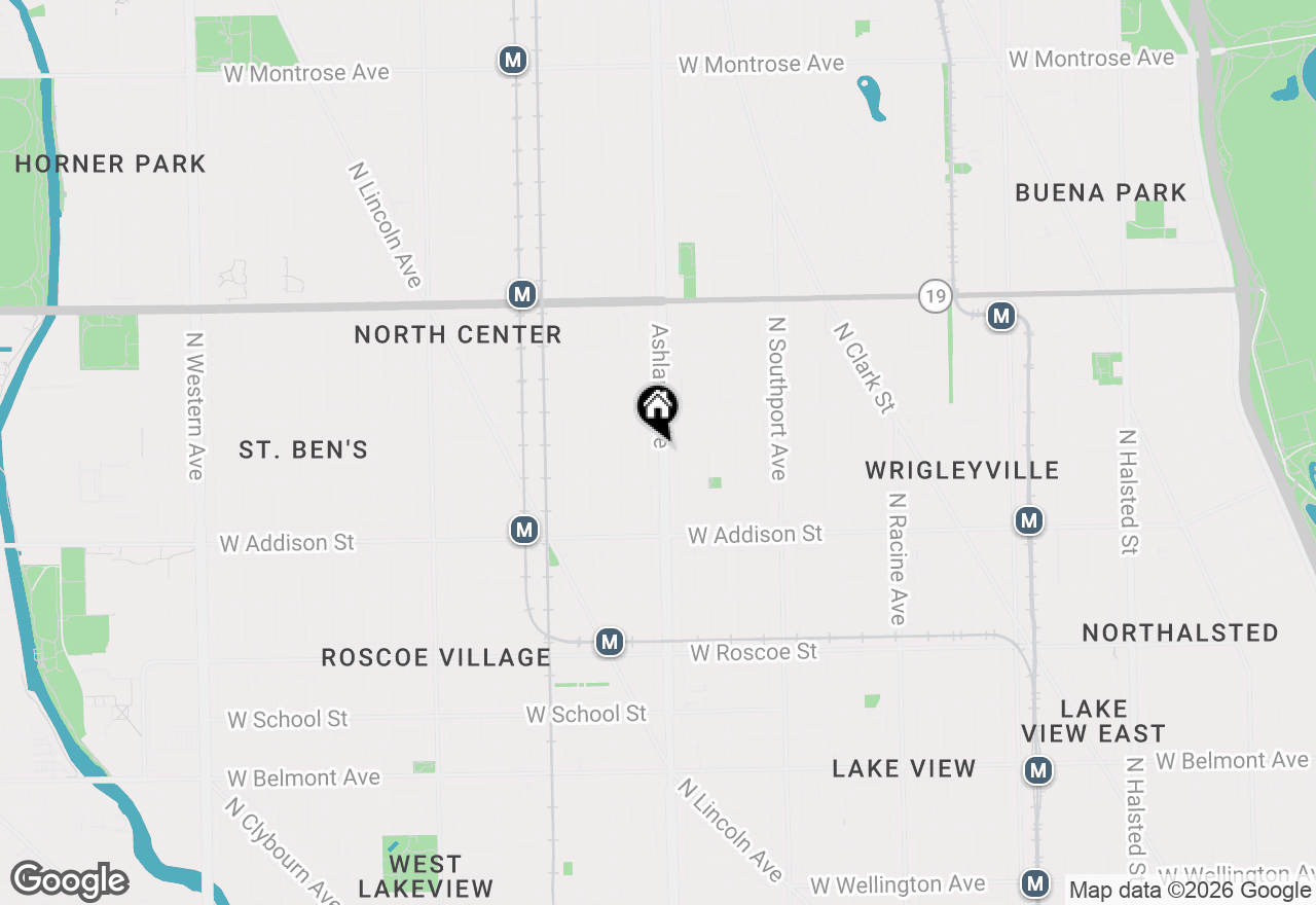 Map of 3726 N Ashland Avenue #3, Chicago, IL 60613