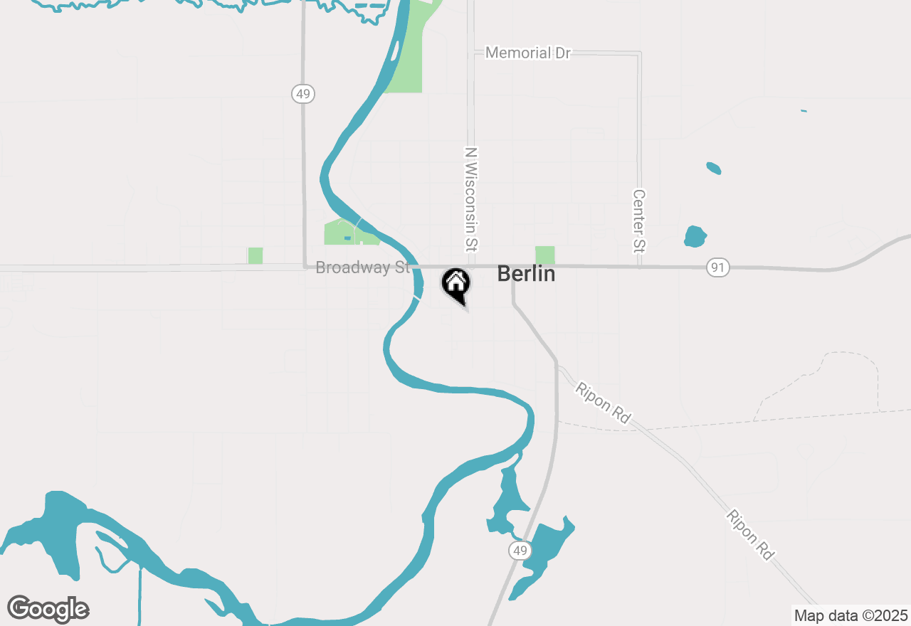 Map of 164 S Pearl St, Berlin, WI 54923