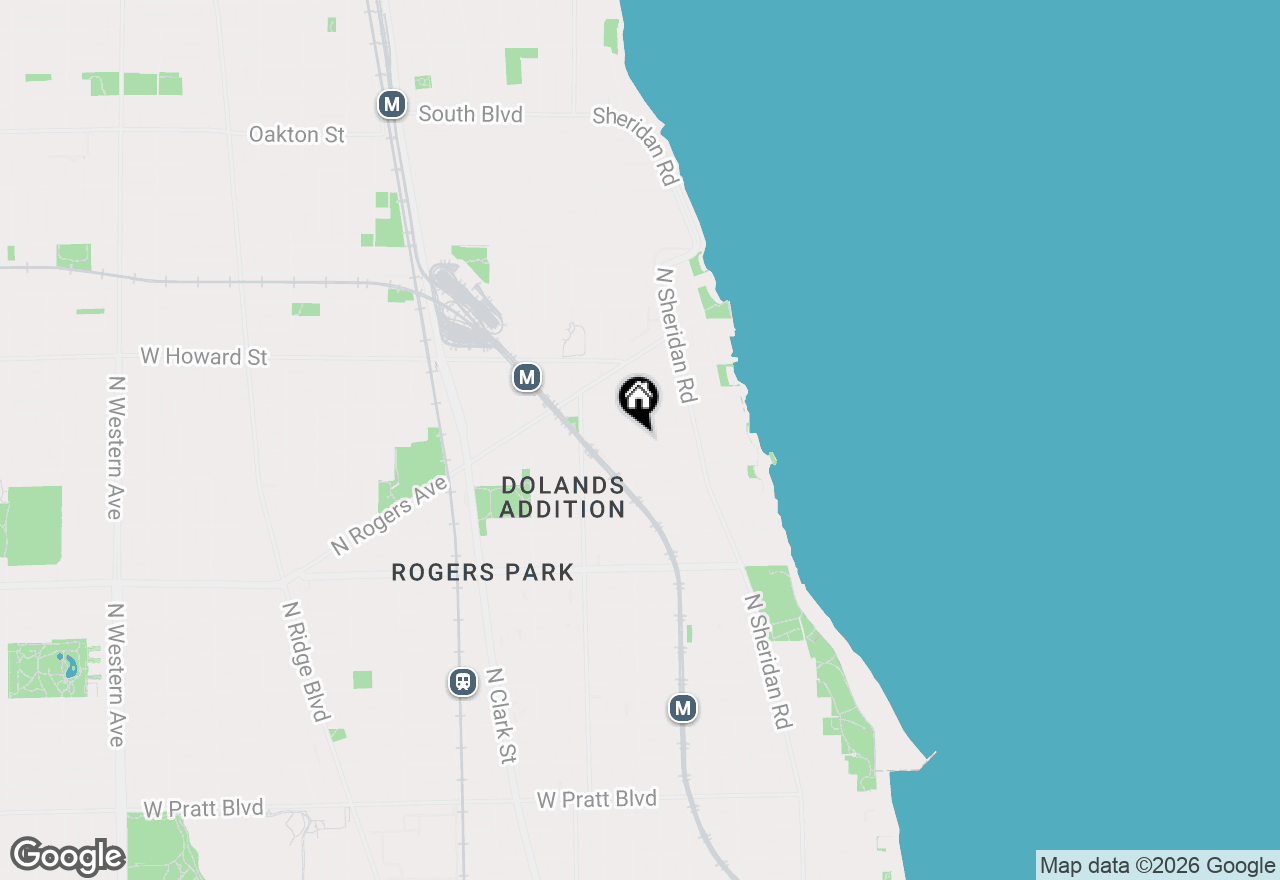 Map of 1465 W Fargo Avenue #3, Chicago, IL 60626