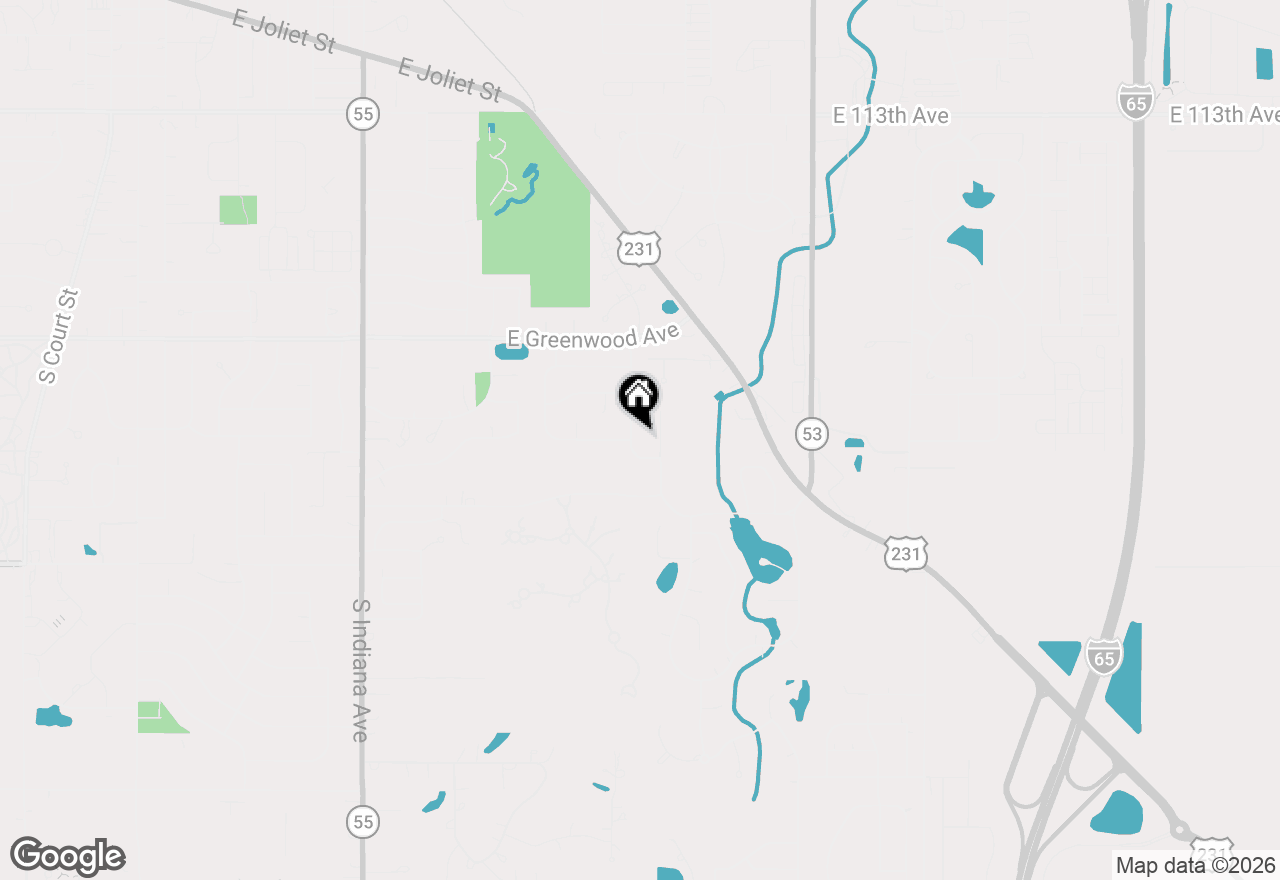 Map of 798 Savannah Drive, Crown Point, IN 46307