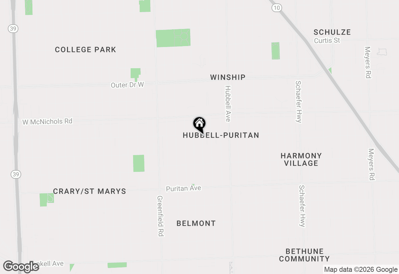 Map of 16699 Robson Street, Detroit, MI 48235