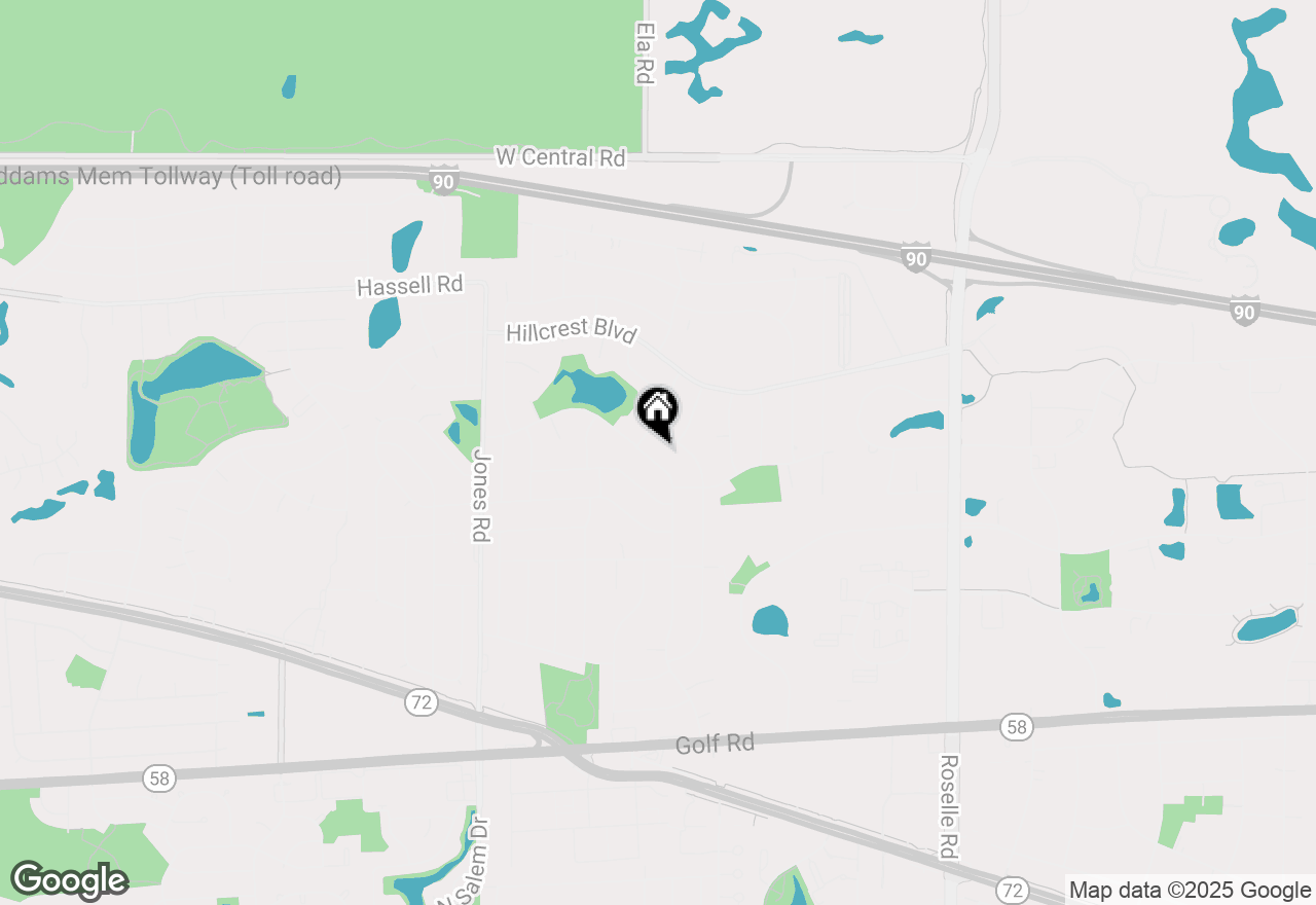 Map of 1665 Highland Boulevard, Hoffman Estates, IL 60169