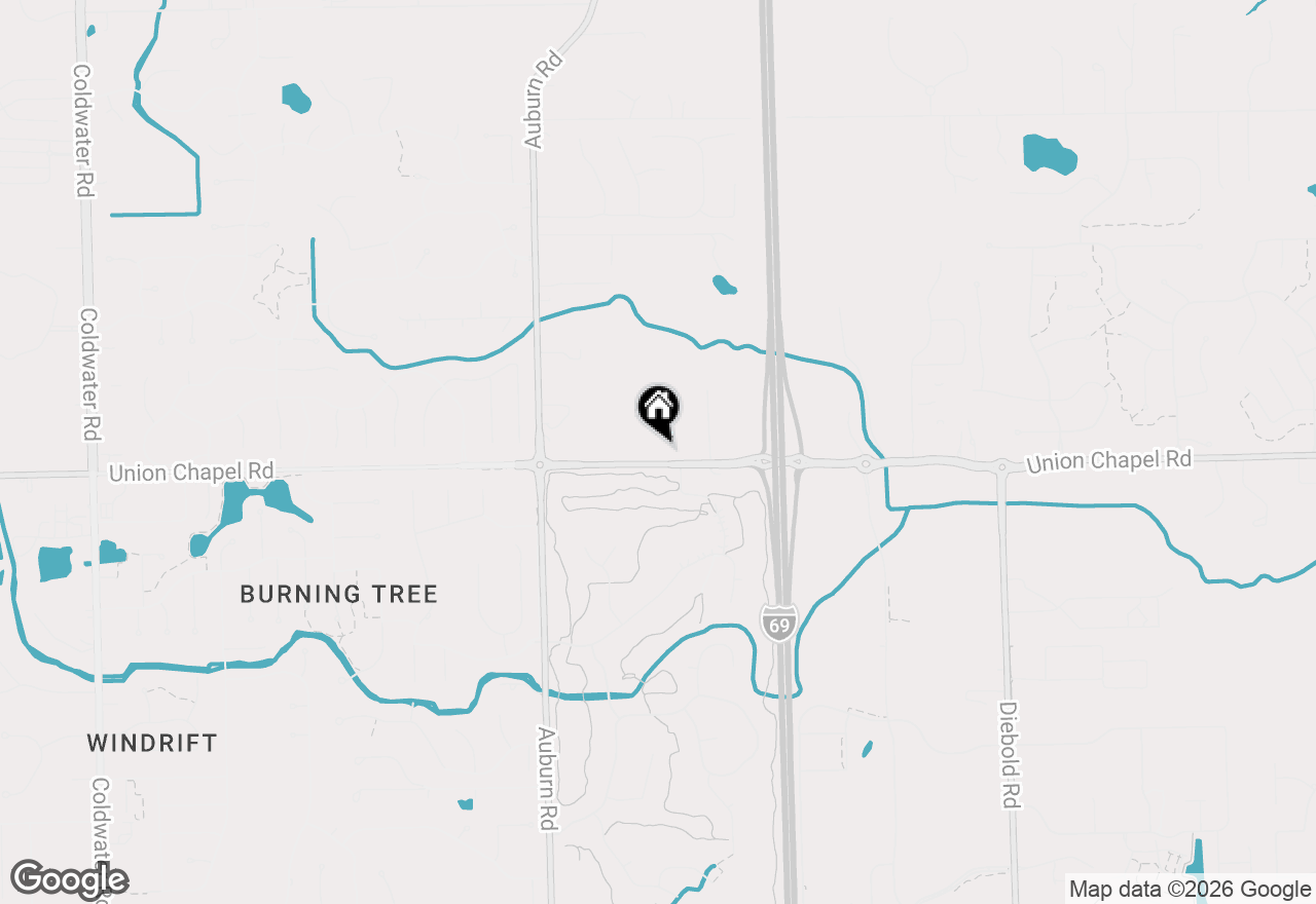 Map of 2623 Union Chapel Road, Fort Wayne, IN 46845