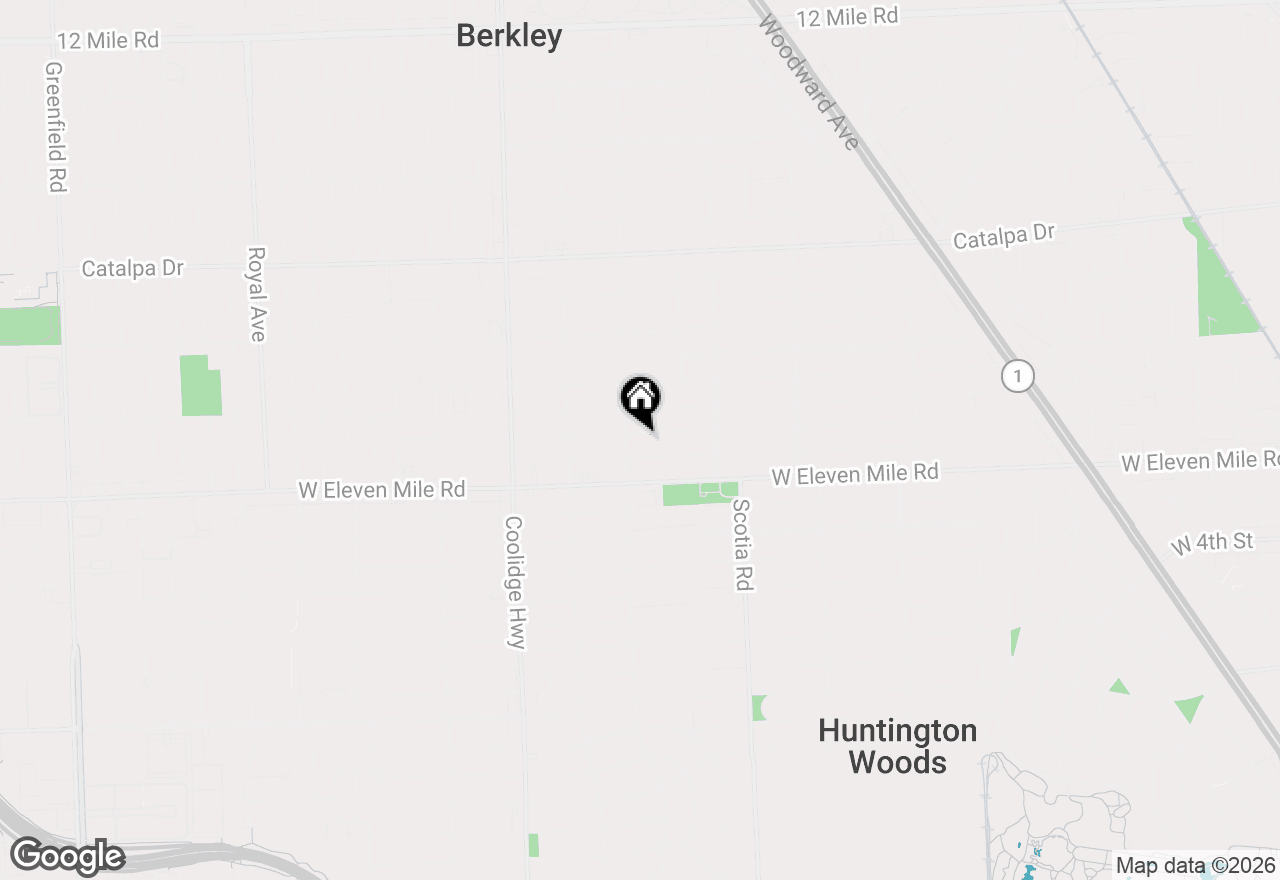 Map of 2059 Columbia Road, Berkley, MI 48072