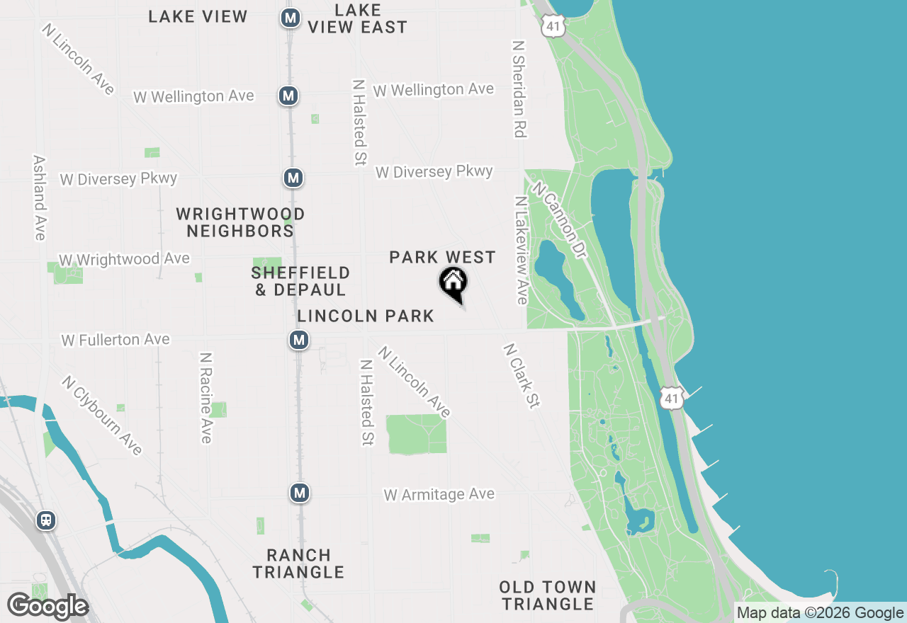 Map of 557 W Arlington Place, Chicago, IL 60614
