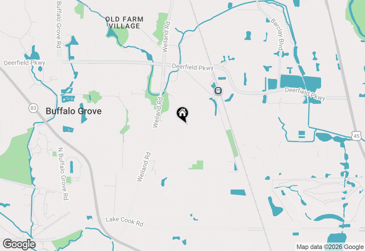 Map of 525 Newtown Drive, Buffalo Grove, IL 60089