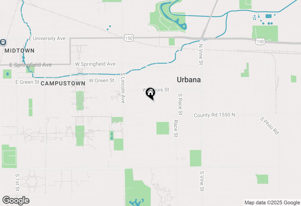 Map of 511 W Oregon Street, Urbana, IL 61801