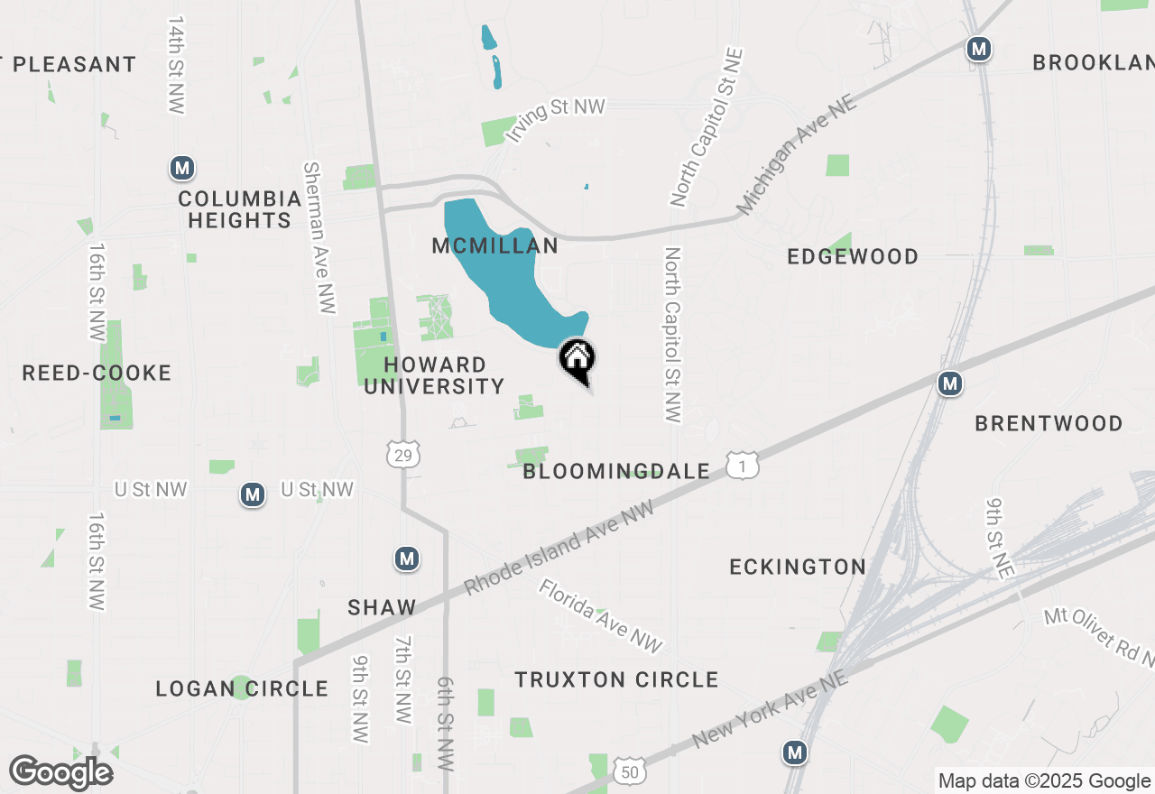 Map of 145 Adams Street Nw #1, Washington, DC 20001