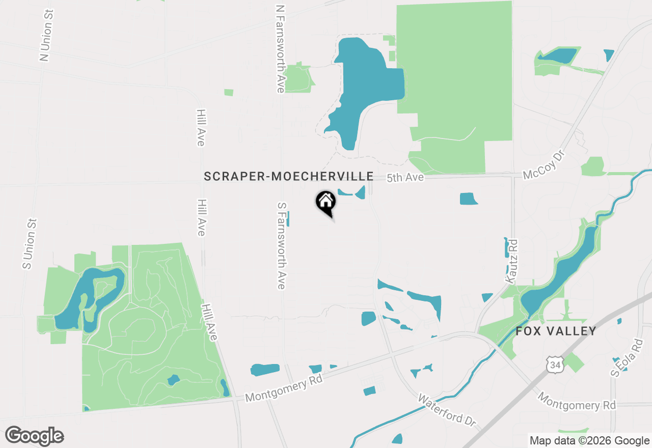 Map of 1572 Victoria Park Circle, Aurora, IL 60504