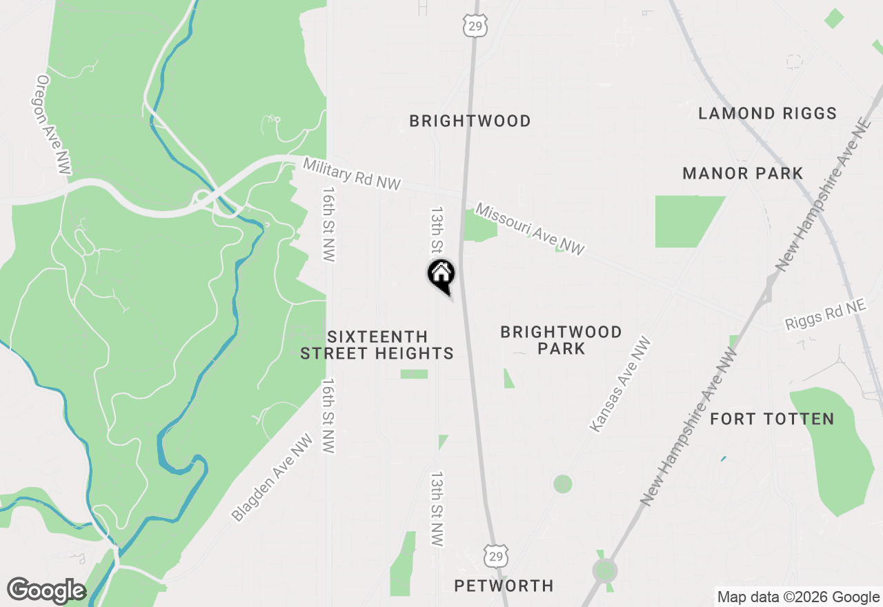 Map of 5429 13th Street Nw, Washington, DC 20011