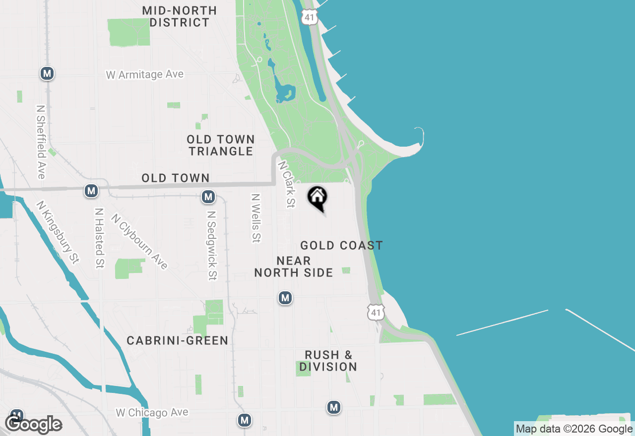 Map of 1440 N State Street #21B, Chicago, IL 60610