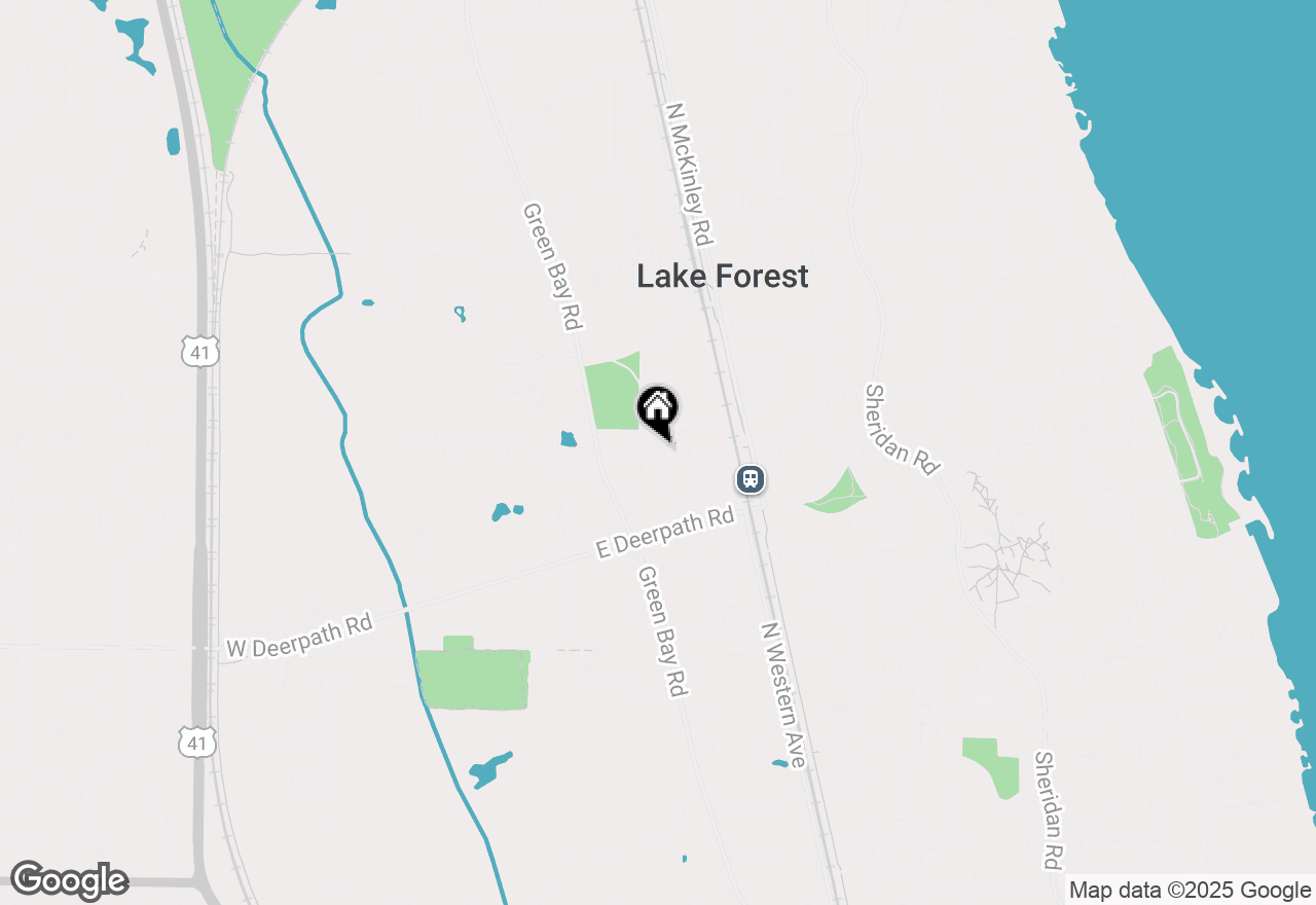 Map of 156 E Westminster, Lake Forest, IL 60045