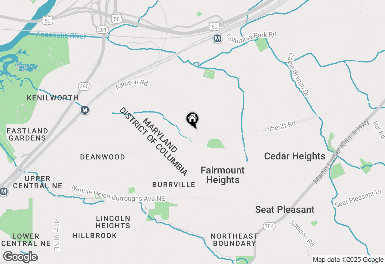 Map of 5104 Duel Place, Capitol Heights, MD 20743