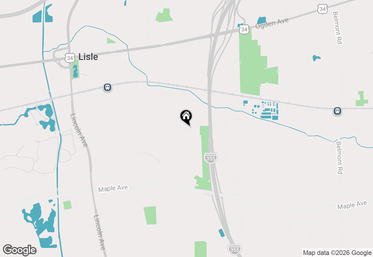 Map of 563 Hitchcock Avenue, Lisle, IL 60532
