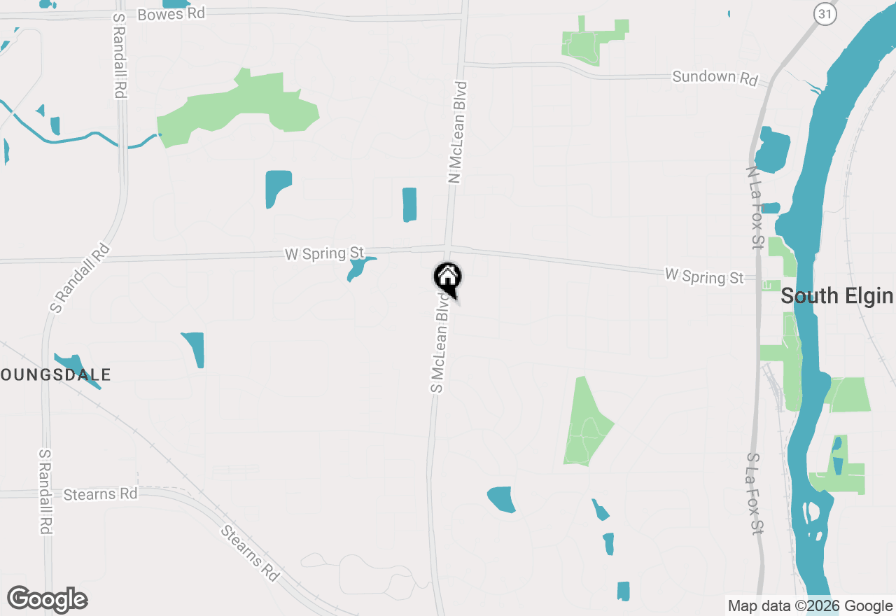 Map of 1180 Sunbury Road, South Elgin, IL 60177