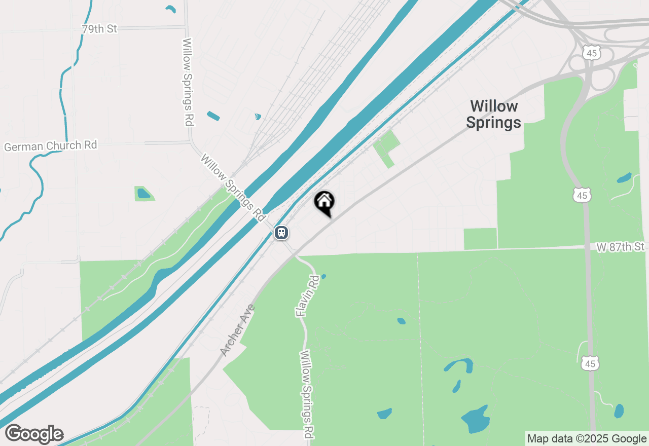 Map of 8832 Rust Street #3, Willow Springs, IL 60480