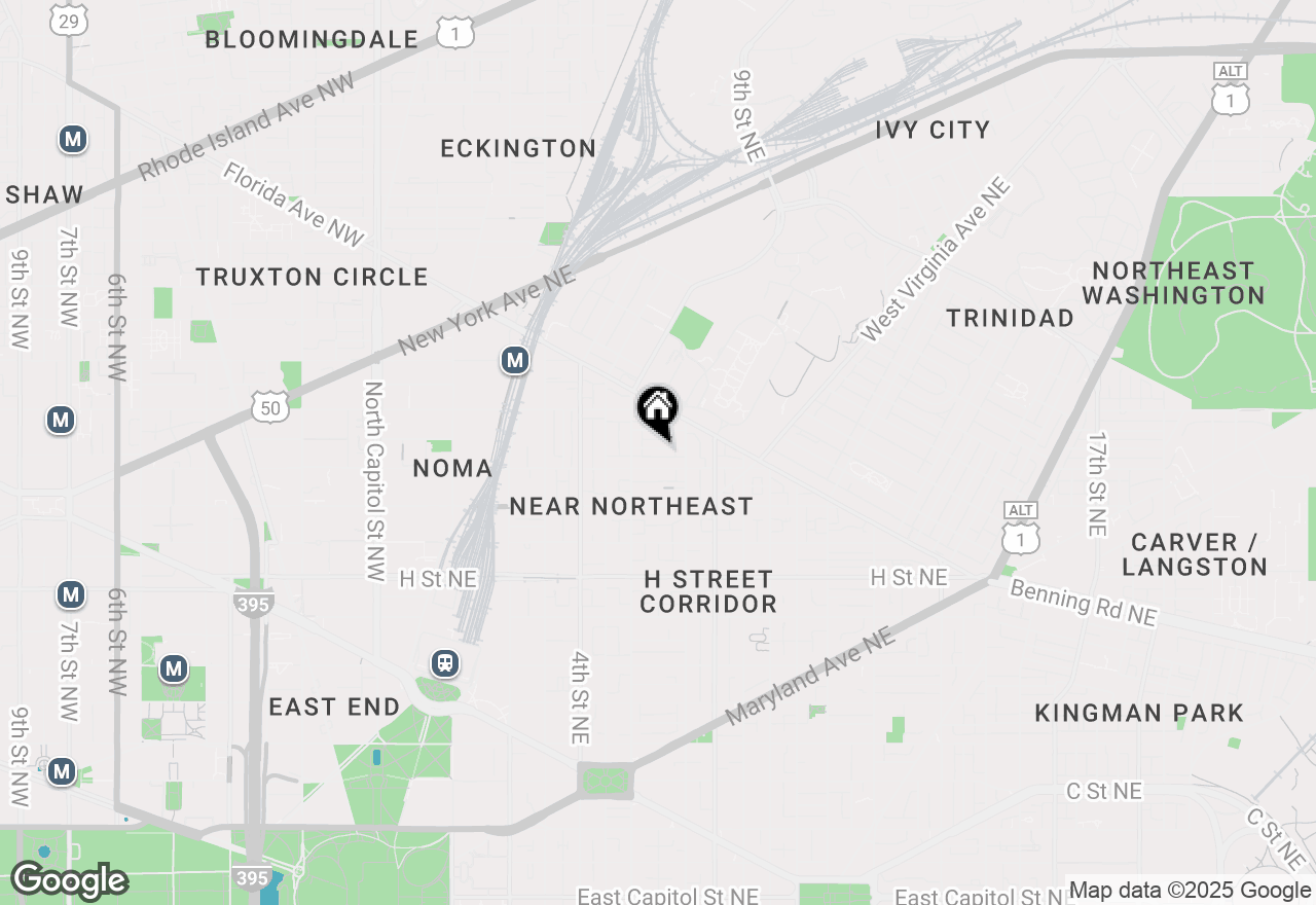 Map of 633 Morton Place Ne, Washington, DC 20002