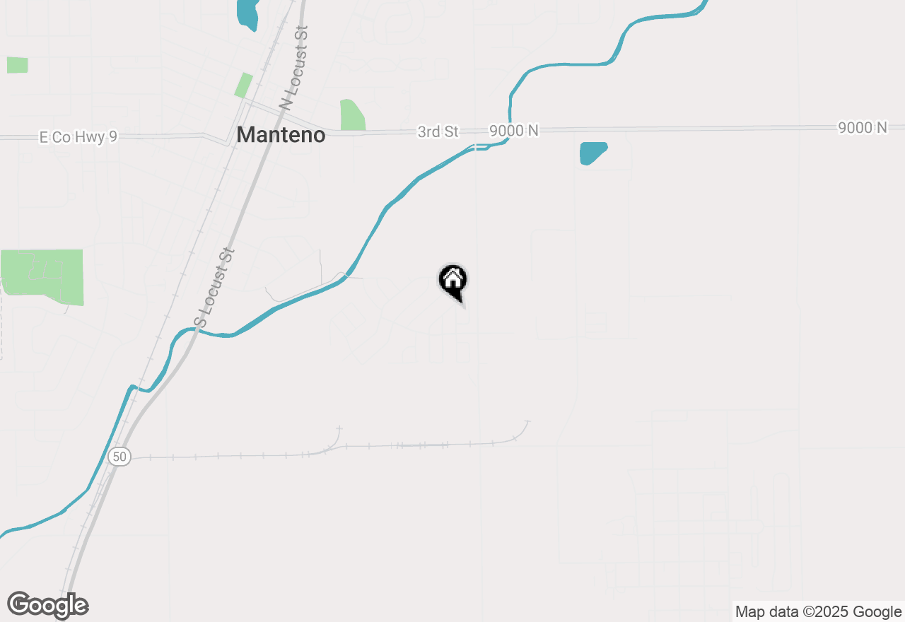 Map of 821 Garden Drive, Manteno, IL 60950