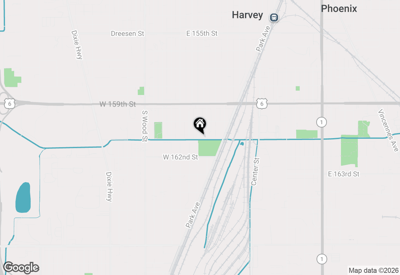 Map of 16051 Gauger Avenue, Harvey, IL 60426