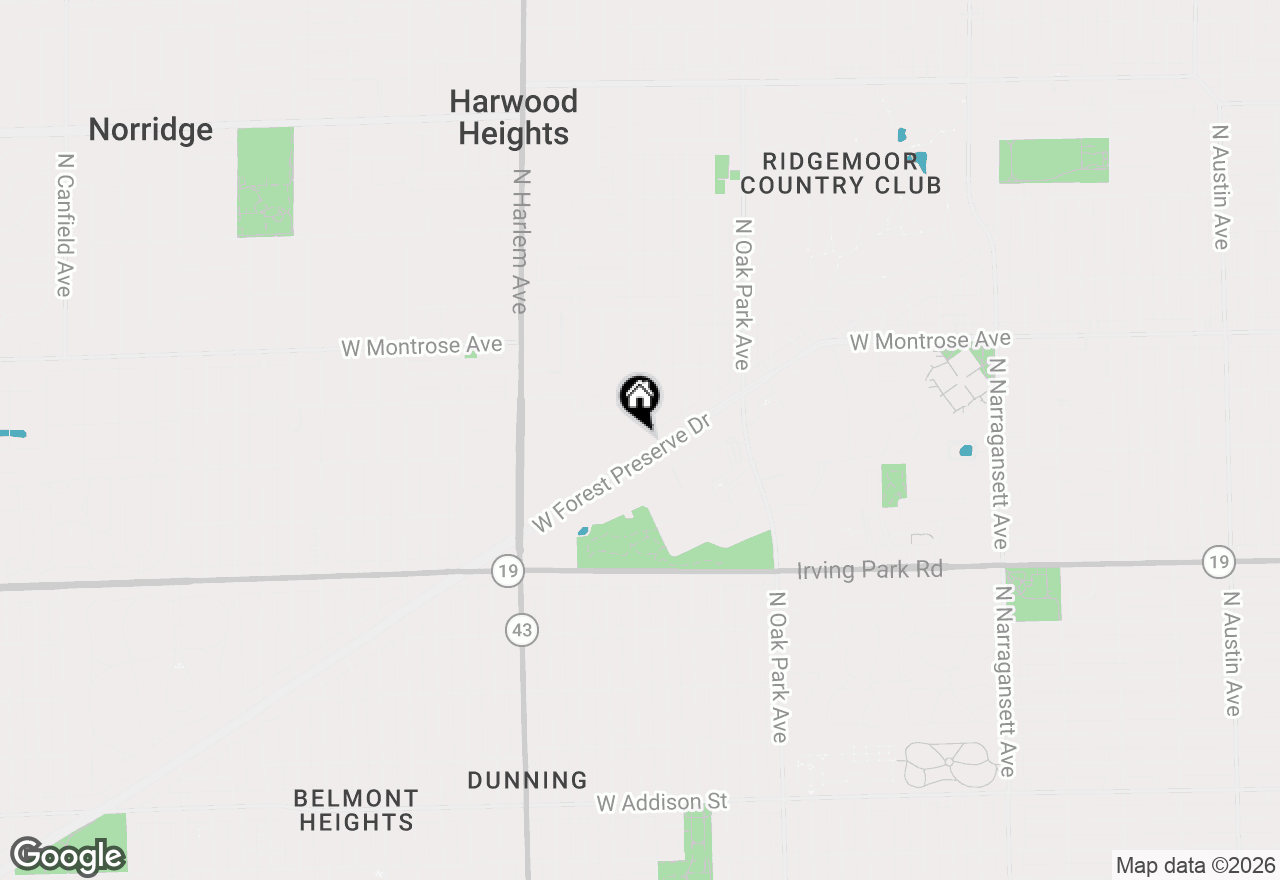 Map of 6950 W Forest Preserve Drive #207, Norridge, IL 60706
