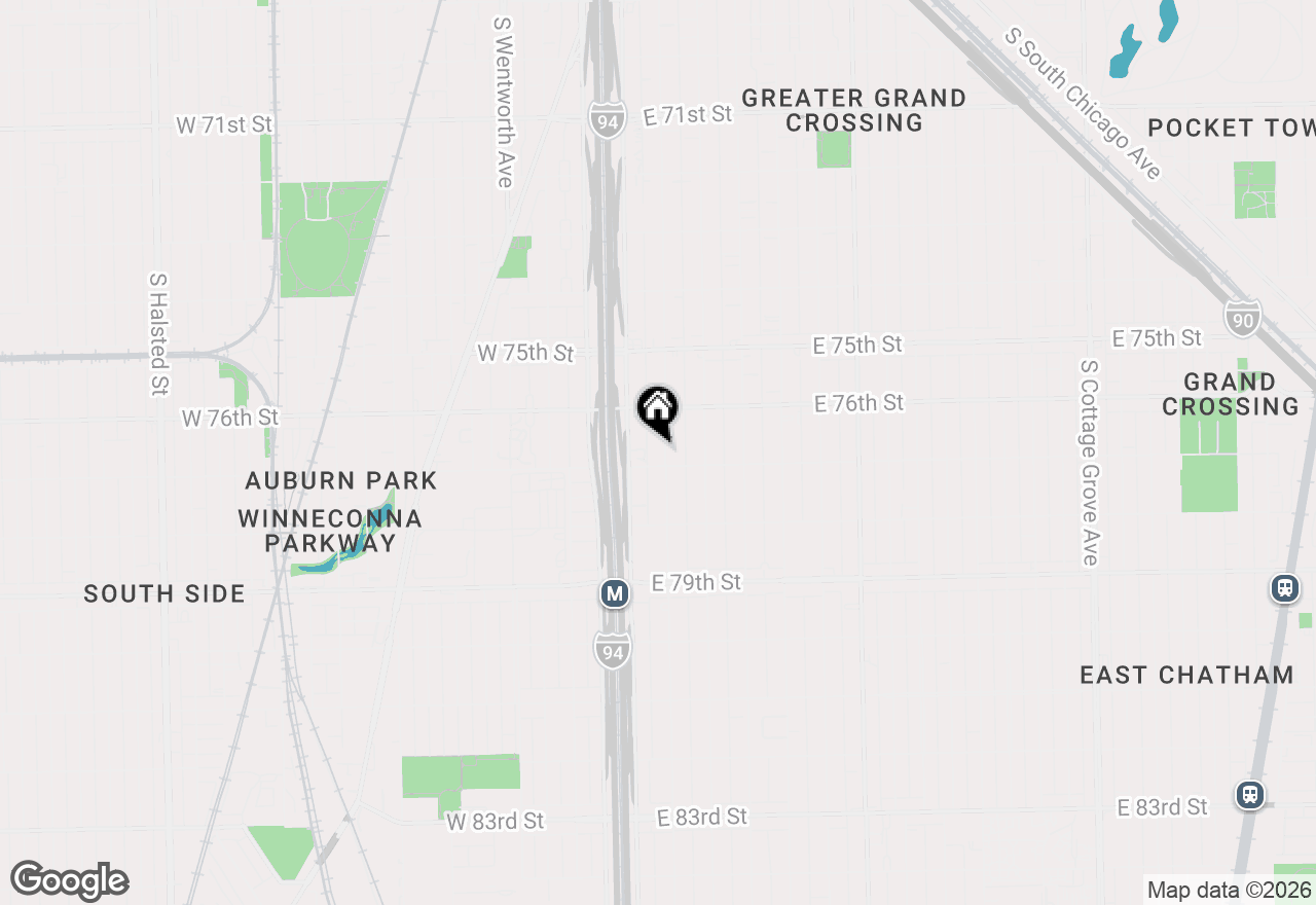 Map of 7646 S Wabash Avenue, Chicago, IL 60619