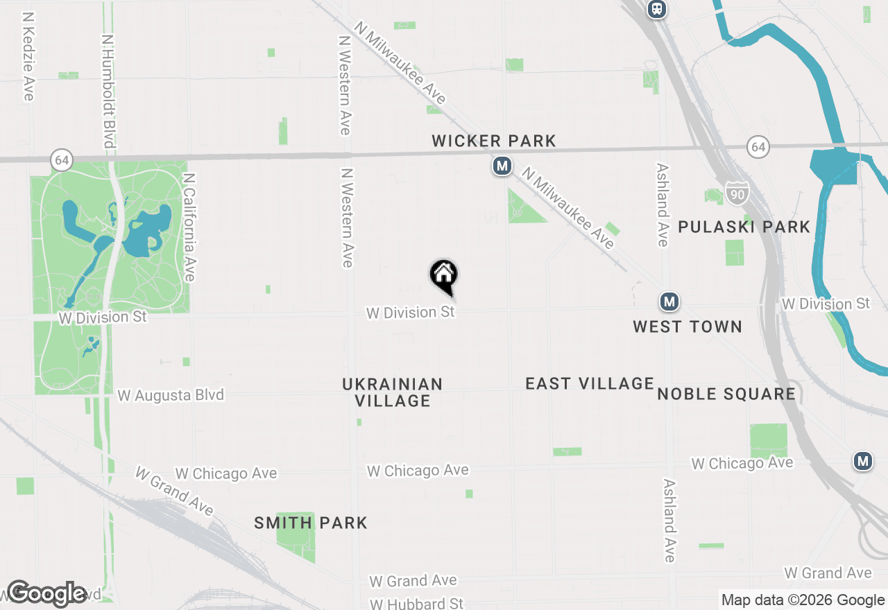 Map of 2140 W Division Street #4, Chicago, IL 60622
