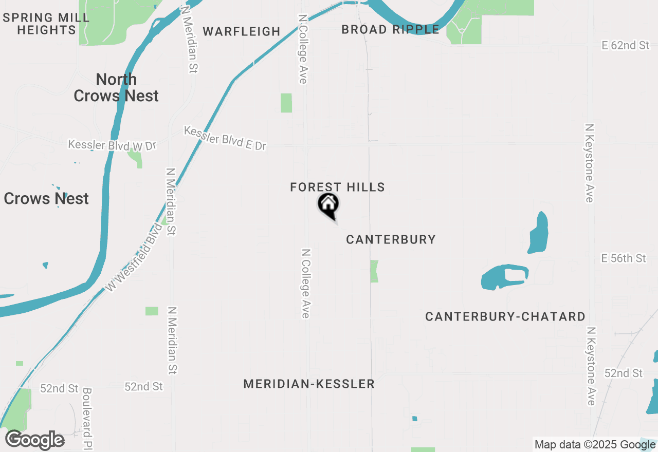Map of 5681 Carrollton Avenue, Indianapolis, IN 46220