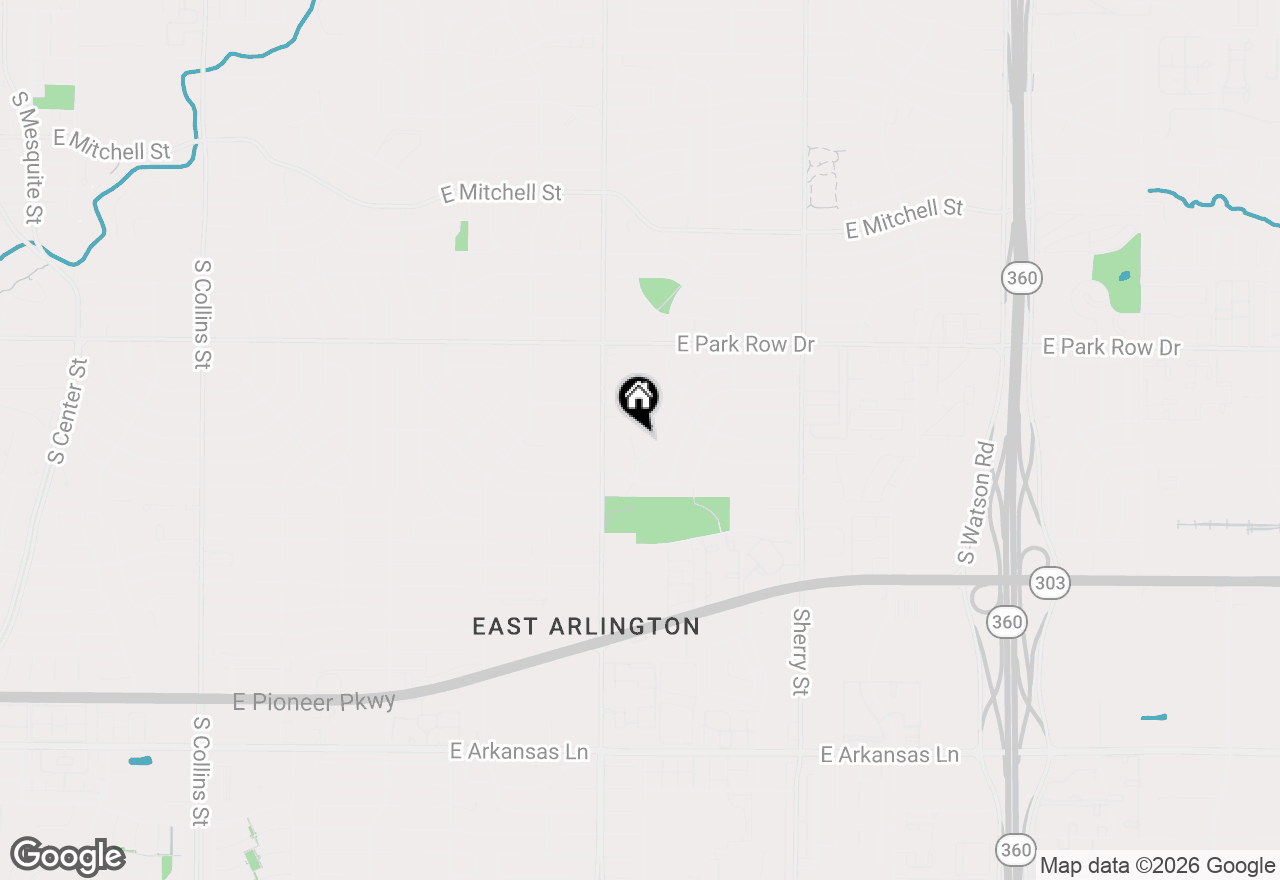 Map of 1601 Mignon Drive, Arlington, TX 76010