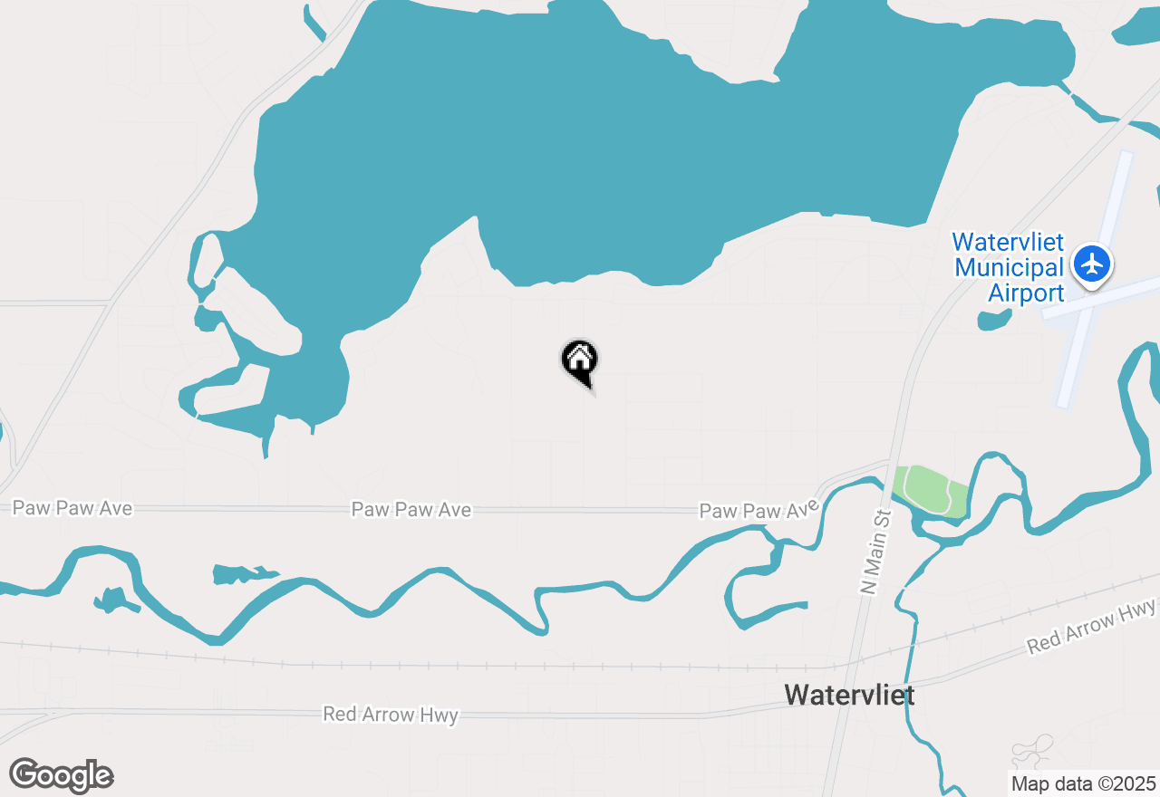 Map of 0 Huntoon Avenue, Watervliet, MI 49098