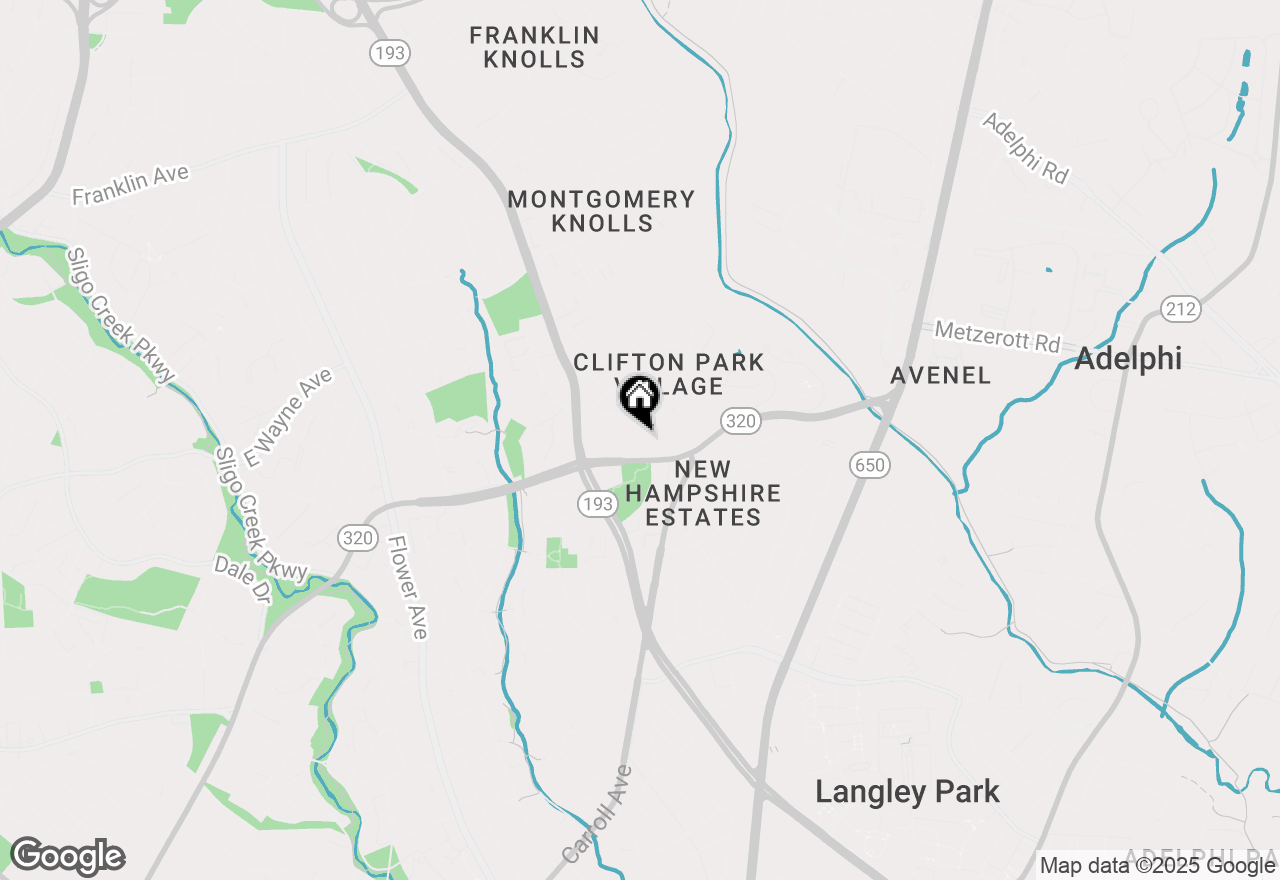 Map of  8830 Piney Branch Rd. #1210, Silver Spring, MD 20903