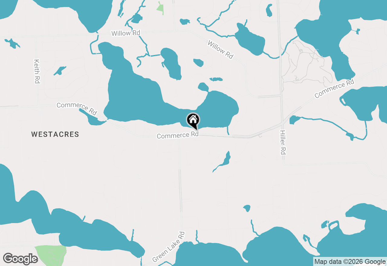 Map of 6390 Commerce Road, West Bloomfield, MI 48324
