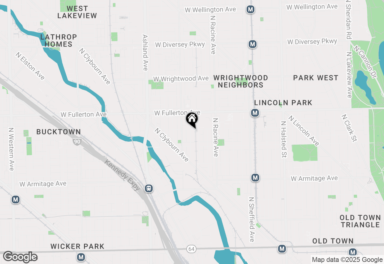 Map of 2253 N Wayne Avenue #2B, Chicago, IL 60614