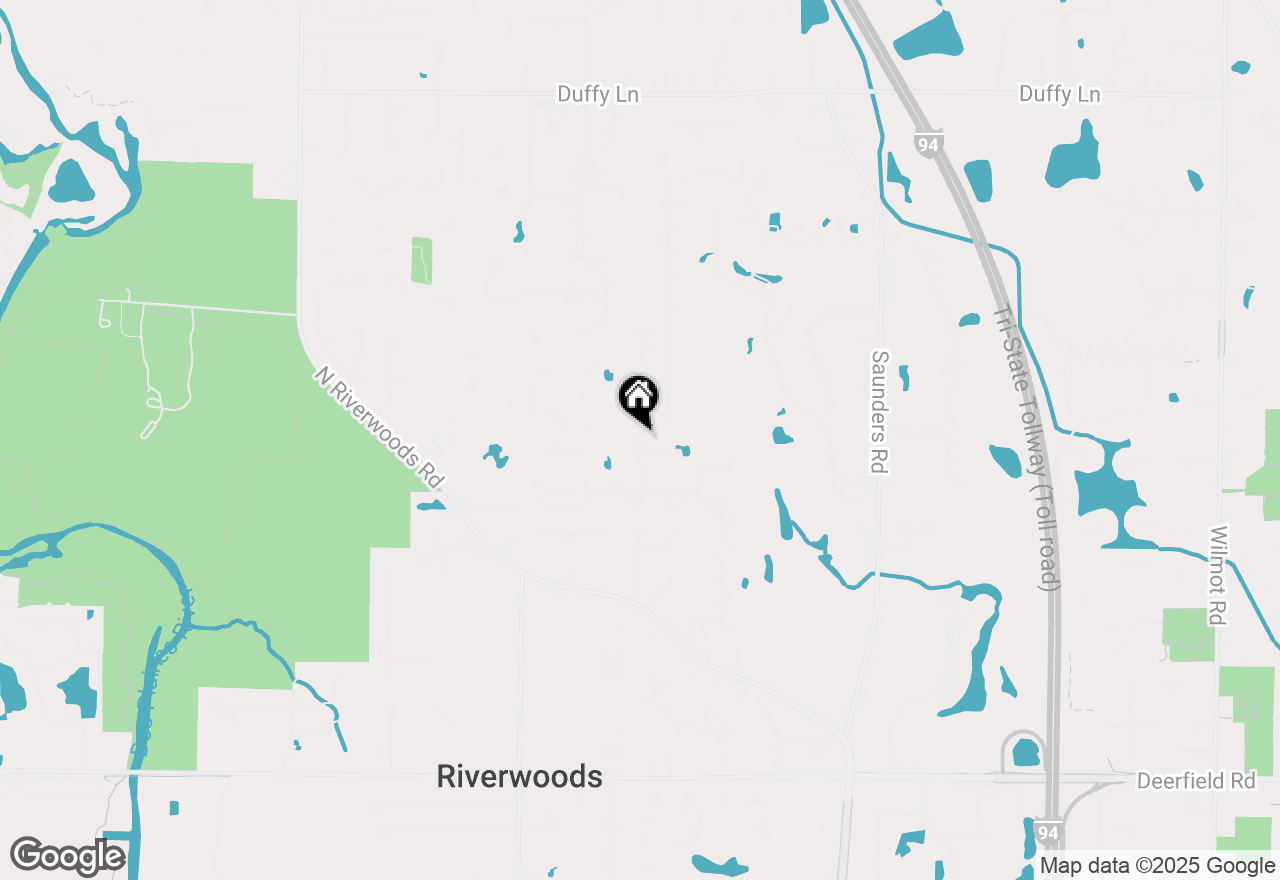 Map of 1385 Woodland Lane, Riverwoods, IL 60015