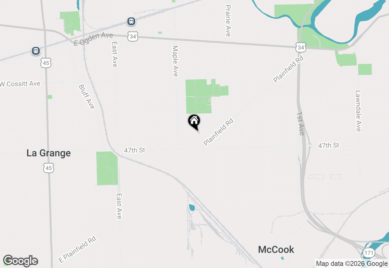 Map of 9101 Sahler Avenue #2C, Brookfield, IL 60513