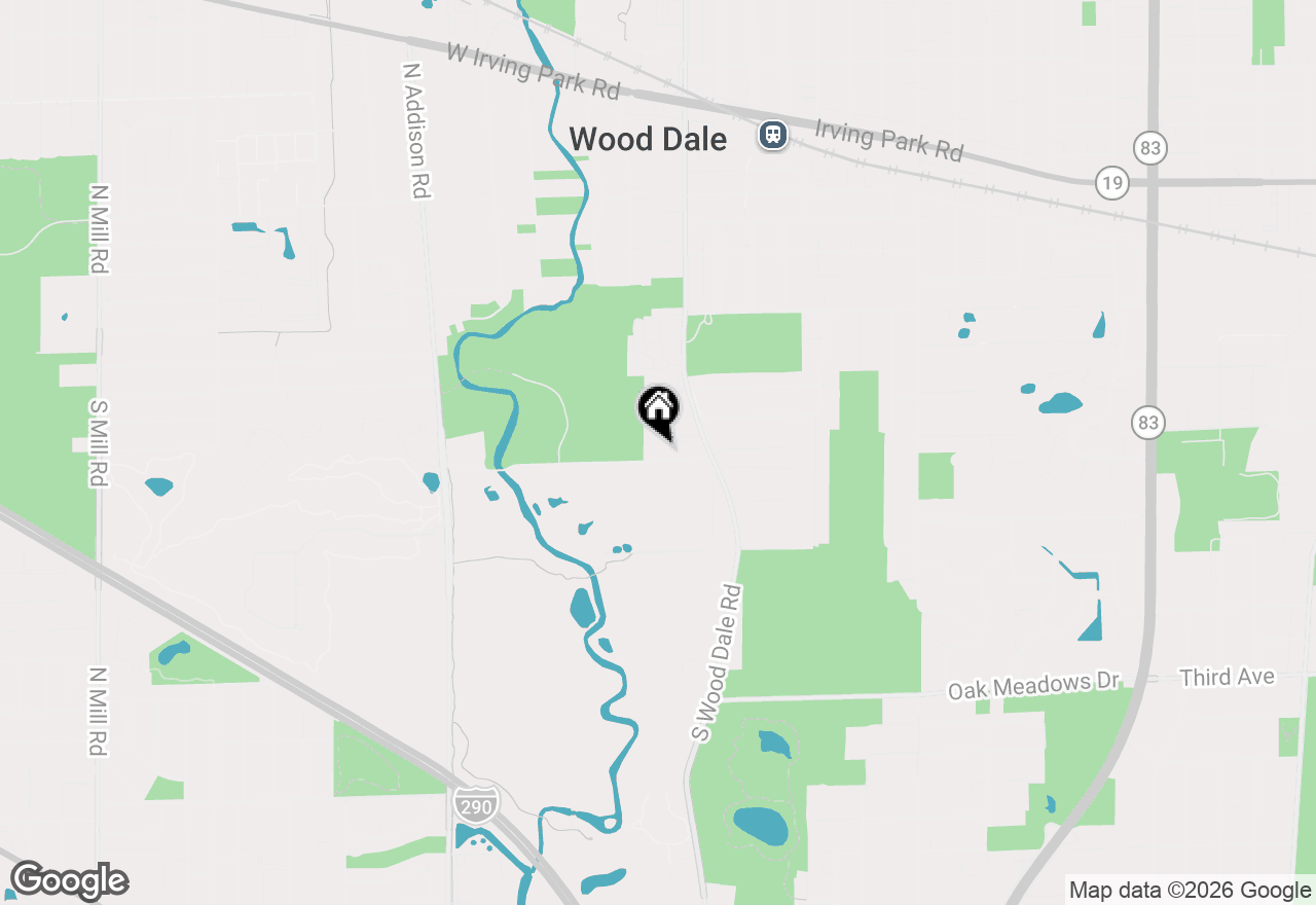 Map of 190 S Wood Dale Road #1105, Wood Dale, IL 60191