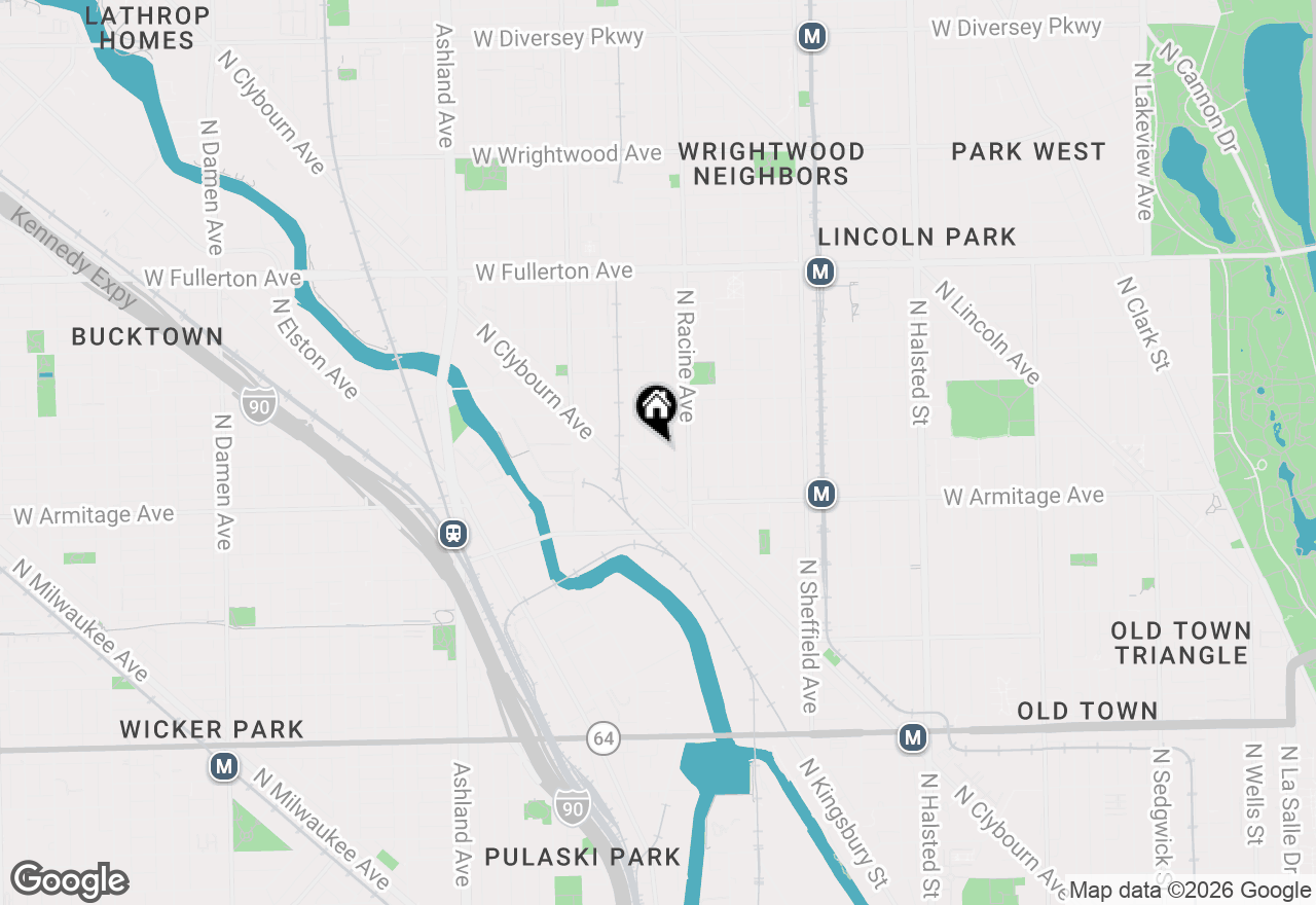 Map of 2050 N Magnolia Avenue, Chicago, IL 60614