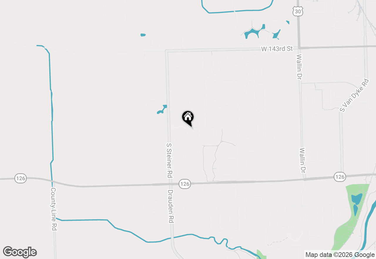 Map of 14749 S Greenbriar Drive, Plainfield, IL 60544