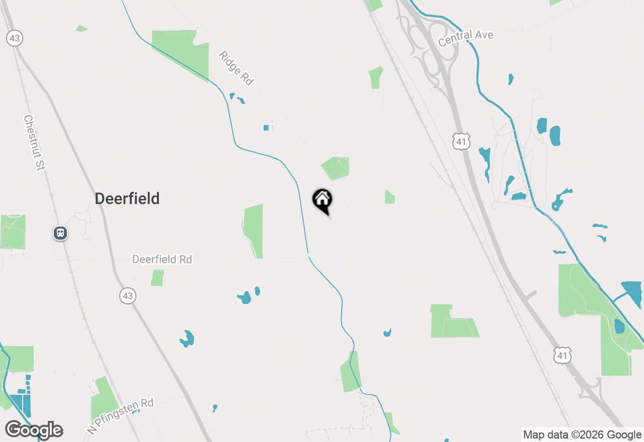 Map of (Address confidential), Highland Park, Illinois 60035