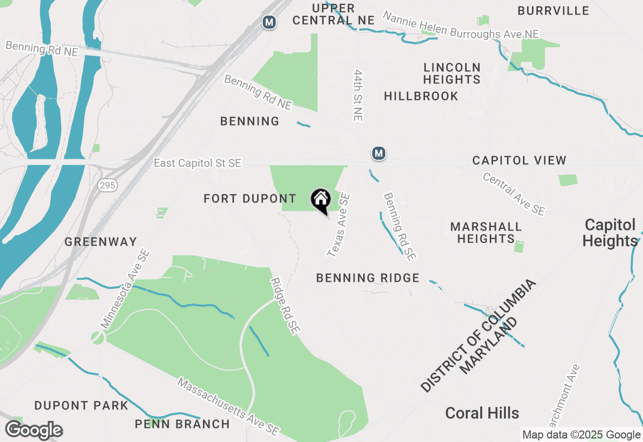 Map of 4372 Dubois Place Se, Washington, DC 20019