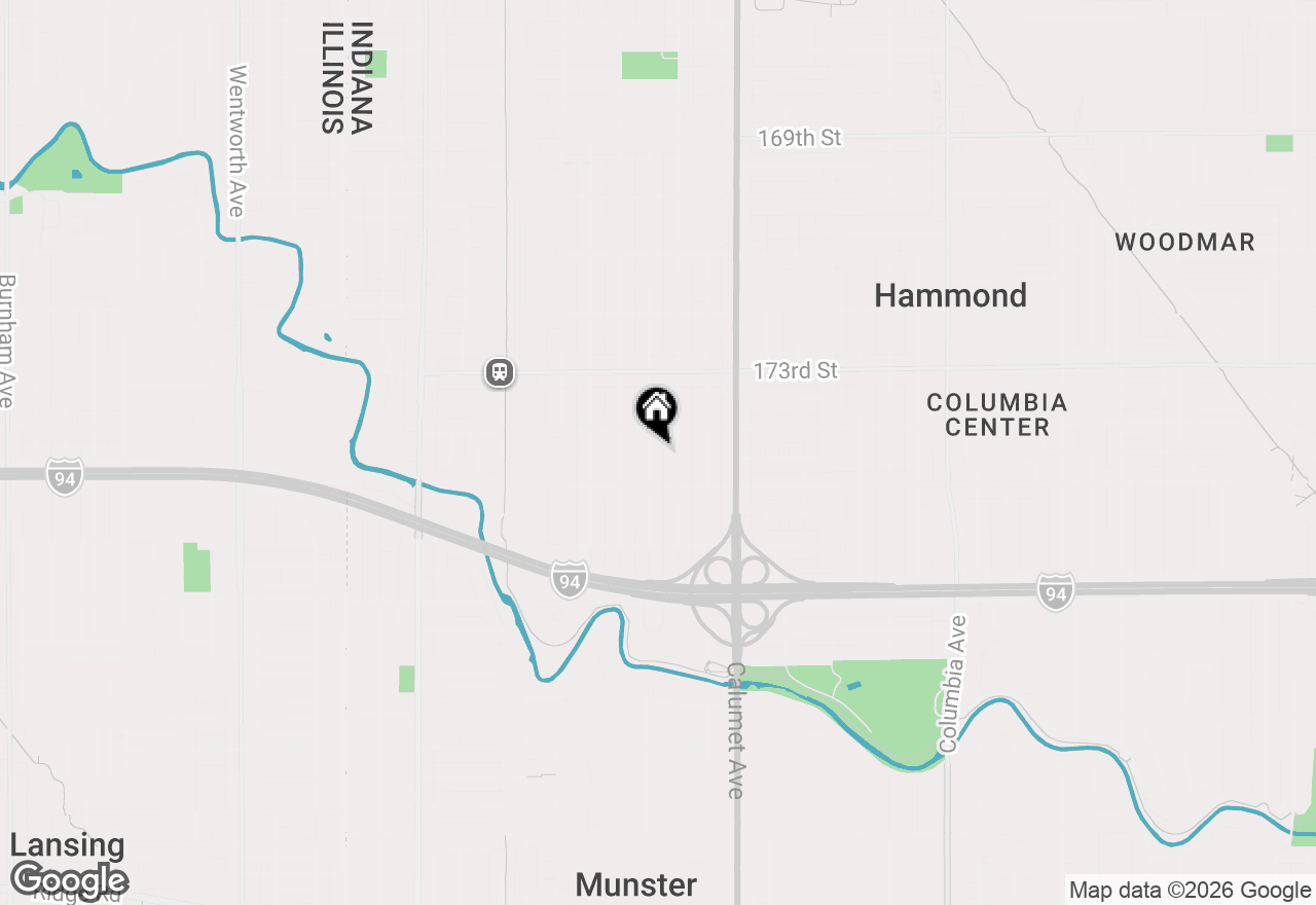 Map of 7421 Monroe Avenue, Hammond, IN 46324