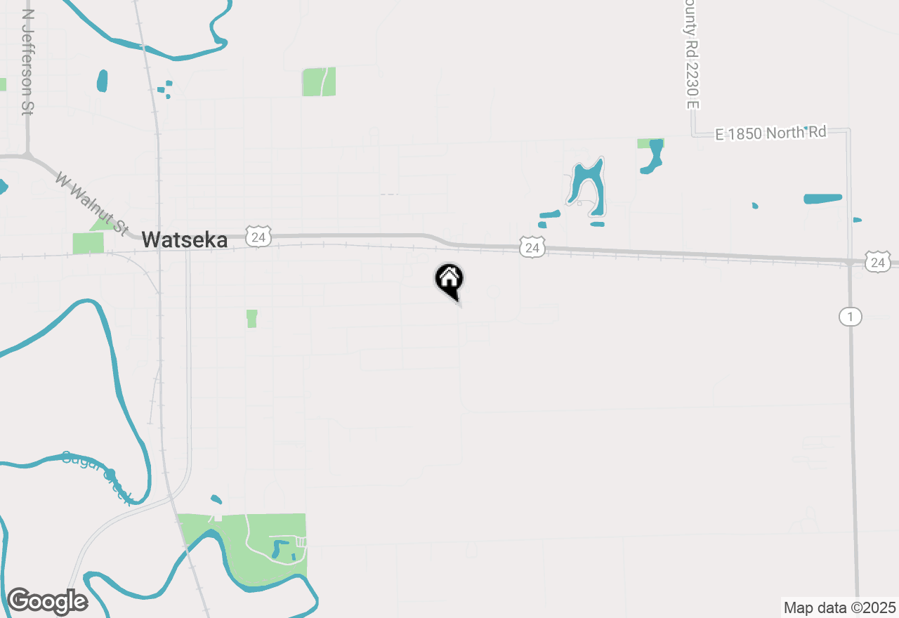 Map of 673 E Mulberry Street, Watseka, IL 60970