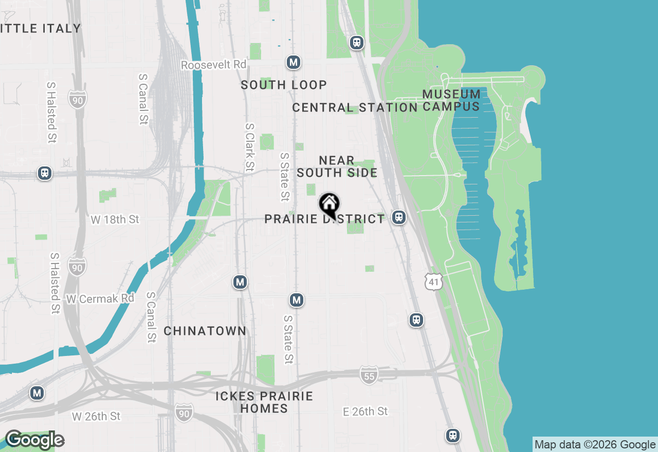 Map of 1819 S Michigan Avenue #406, Chicago, IL 60616