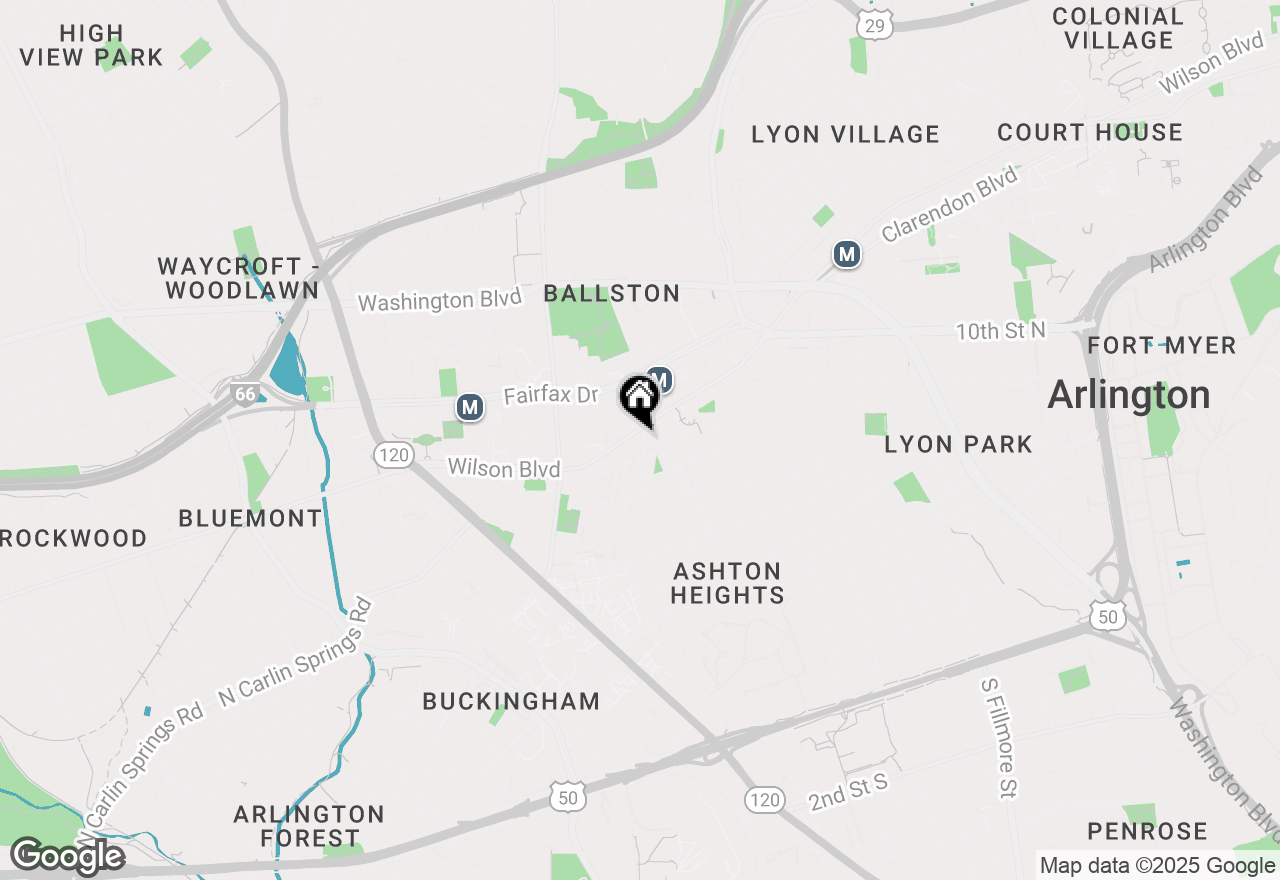 Map of 734 Oakland Street N, Arlington, VA 22203