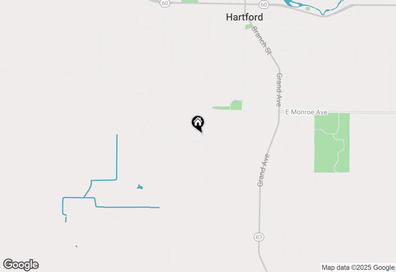 Map of 537 Sunset Dr, Hartford, WI 53027