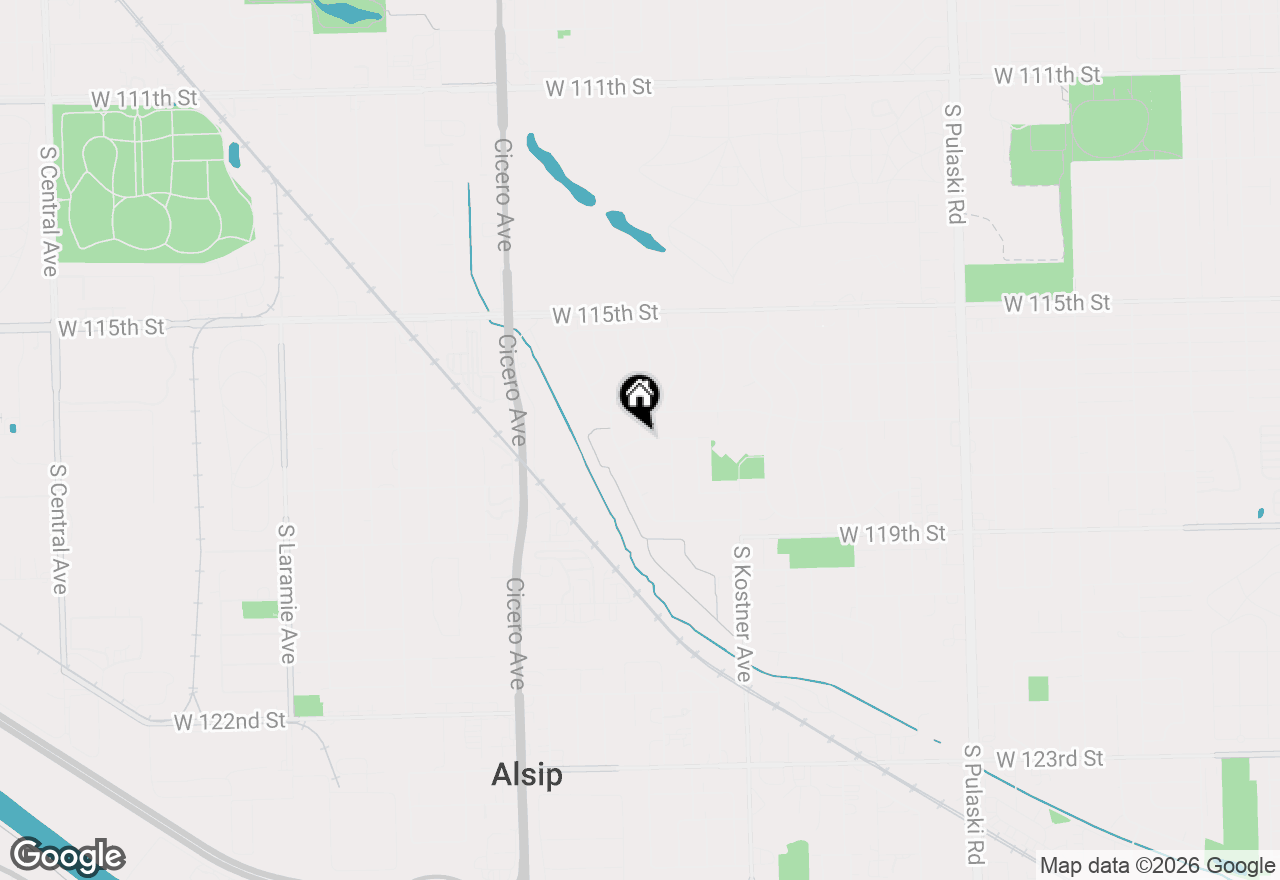 Map of 15336 S Kenton Avenue, Oak Forest, IL 60452