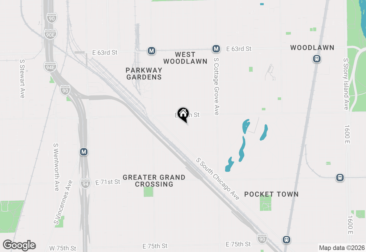 Map of 6740 S Saint Lawrence Avenue, Chicago, IL 60637
