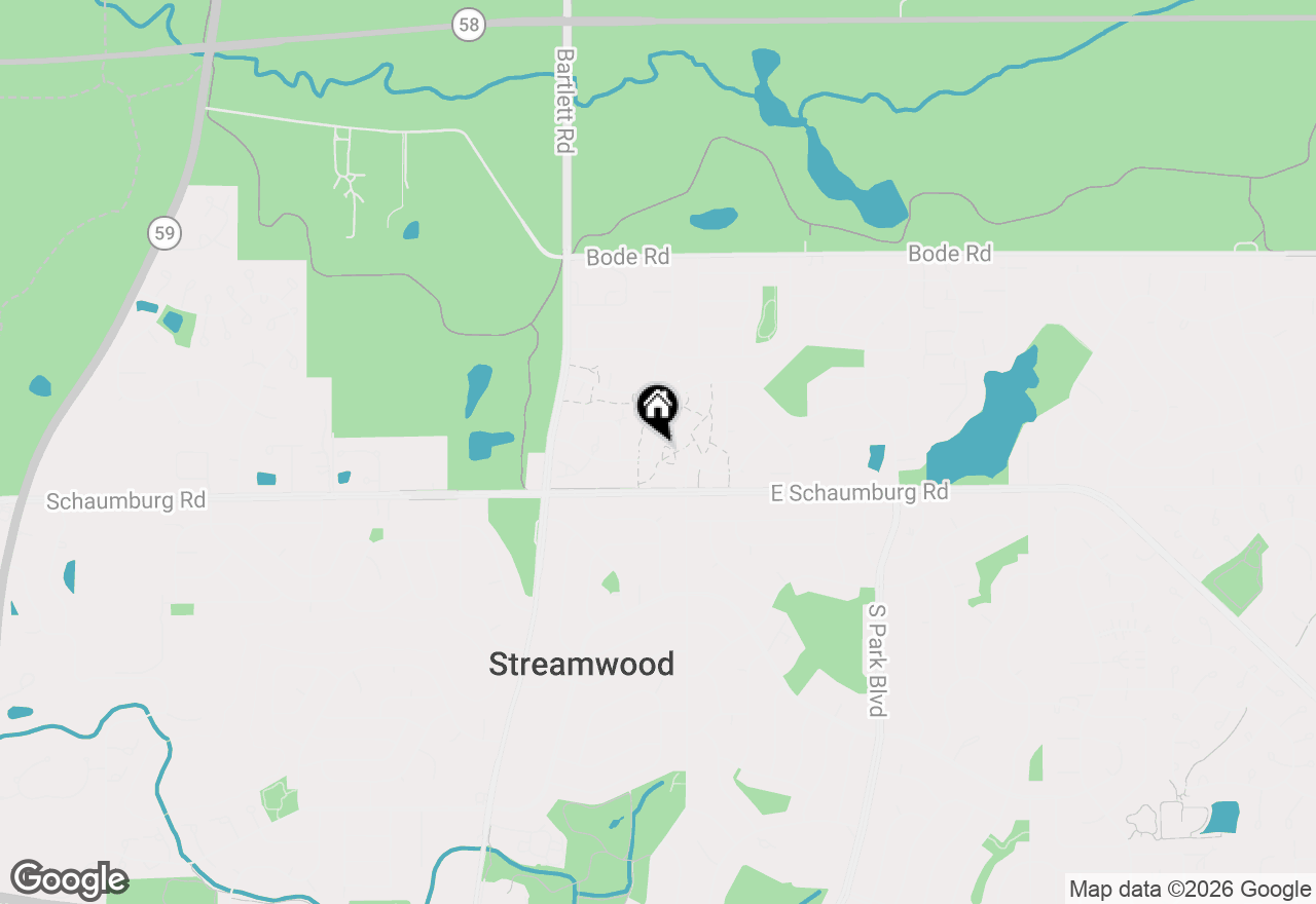 Map of 58 Marion Lane, Streamwood, IL 60107