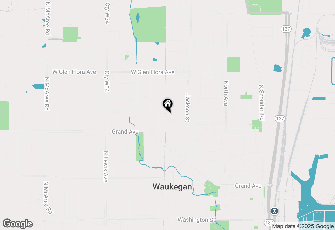 Map of 1109 Massena Avenue, Waukegan, IL 60085
