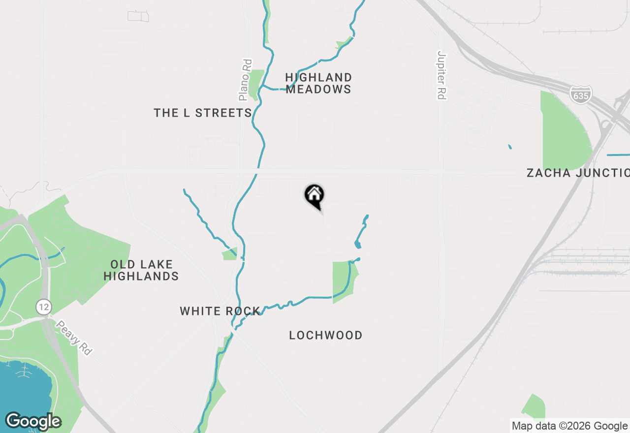 Map of 12123 Landlock Drive, Dallas, TX 75218