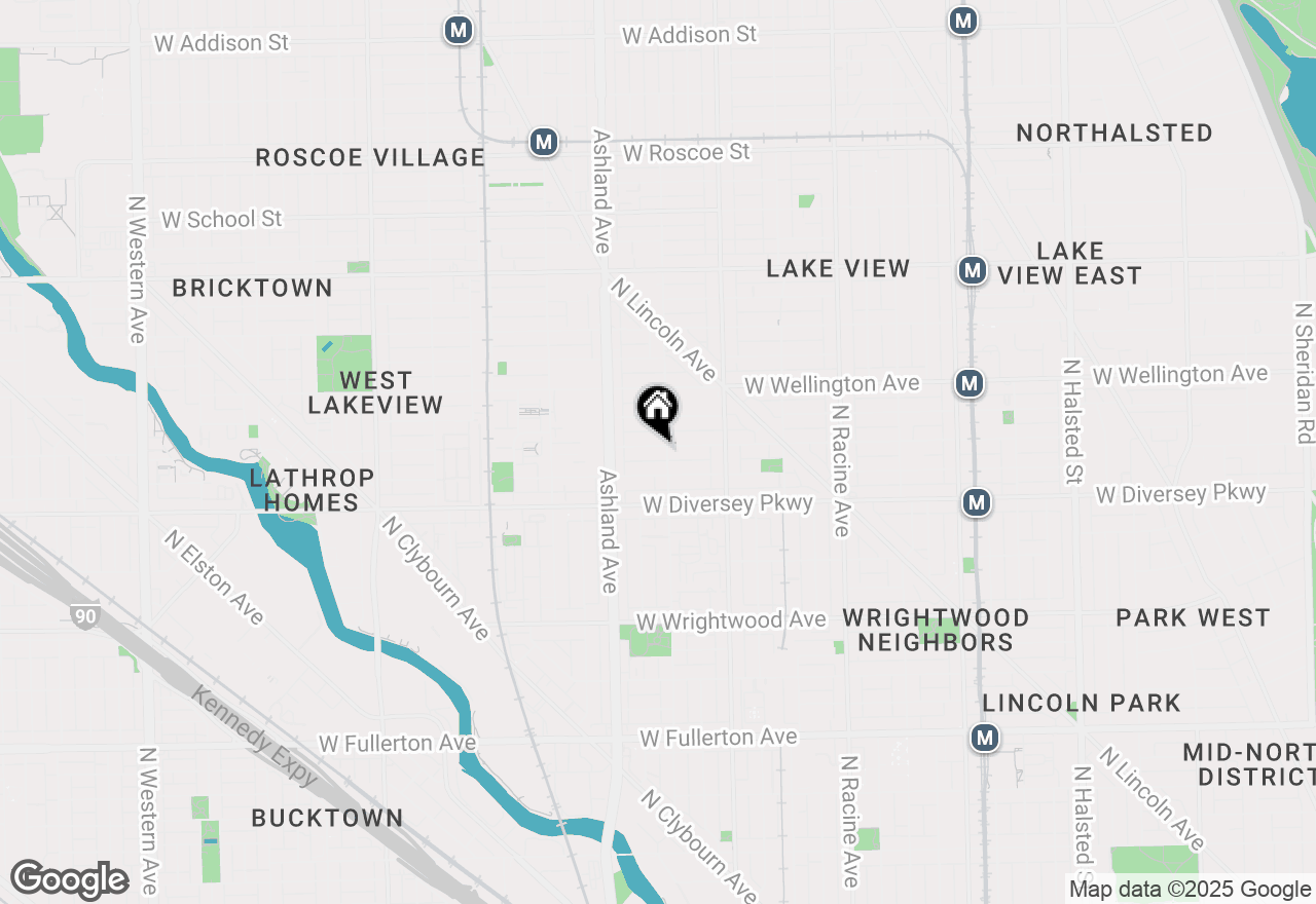 Map of 1509 W George Street, Chicago, IL 60657